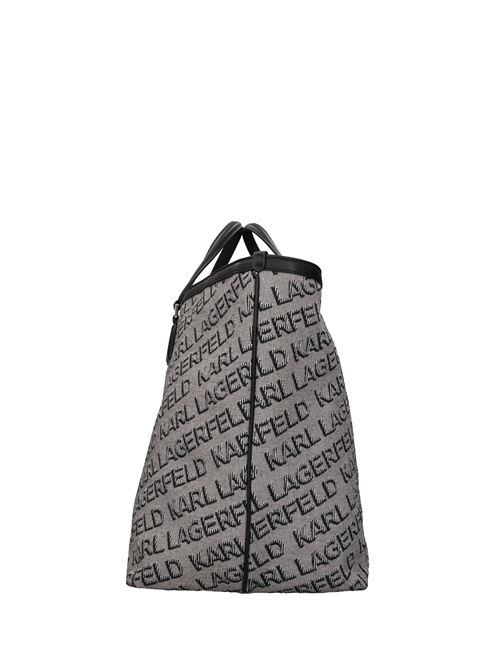 Borsa in tessuto ed ecopelle KARL LAGERFELD | 231W3027NERO